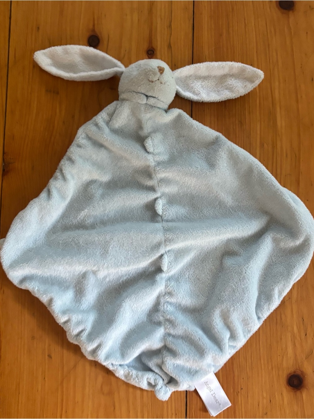 Angel Dear Blue Bunny Lovey Security Blanket